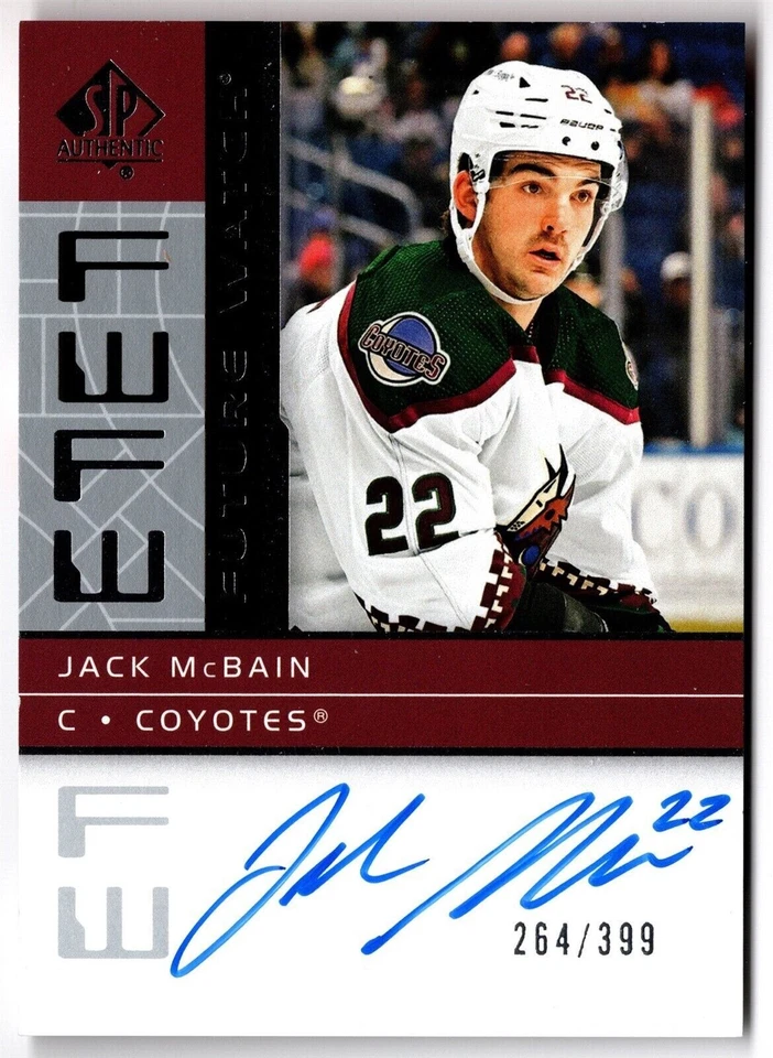 2022-23 SP Authentic 2002-03 Retro Future Watch Auto JACK McBAIN RFWA2-JM 399 RC - Image 1 of 1