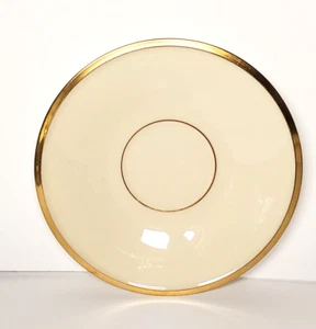 Lenox Saucer Ivory & Gold Dimension Collection Eternal USA SAUCER ONLY QTY 1 - Picture 1 of 5