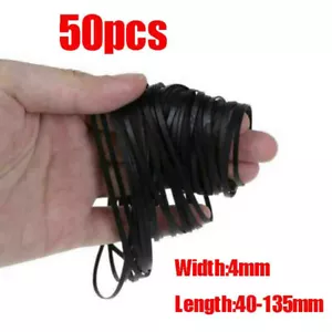 50pcs 40-135mm Universal Mix Cassette Rubber Drive Flat Belt For Tape Machine #J