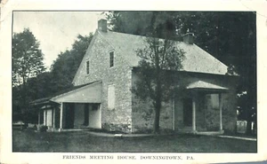 Friends Meeting House Downingtown Pennsylvania 1908 Postcard SCARCE - Picture 1 of 2