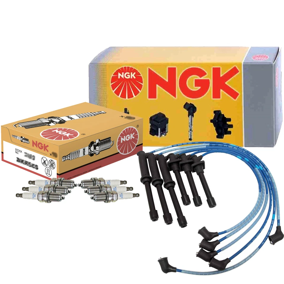 Kit de cable NGK y 6 bujías estándar para Mazda MX-3 GS SE 1.8 V6 DOHC 1992-1993 Foto 1 de 1
