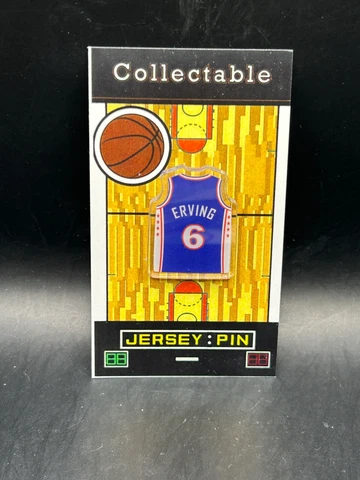 Philadelphia 76ers Julius Erving jersey lapel pin-Classic Collectable-HOF 1993 Cover