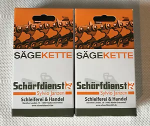 2x Vollmeißel Kette Sägekette p. für Einhell GC-PC 2040 I Benzin-Kettensäge 40cm - Bild 1 von 1