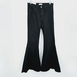 Judy Blue High Waist Super Flare Denim Jeans 7 28 Black 8396 Cotton Stretchy New - Picture 1 of 12