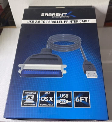 Sabrent USB to Parallel IEEE 1284 Printer Cable Adapter (CB-CN36) - Image 1 of 2