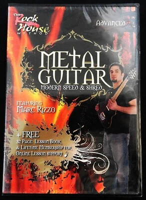 ADVANCED METAL GUITAR MODERN SPEED & SHRED MARC RIZZO THE ROCK HOUSE METHOD NEW - Image 1 of 2