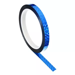 10mmx50m Prism Tape Holographic Reflective Adhesive Craft Wrap Decor, Blue - Picture 1 of 5
