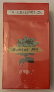 Tattoo Lipstick Box Cotton Swab Lip Gloss Moisturizing Long Lasting Liquid Tint - Picture 1 of 7