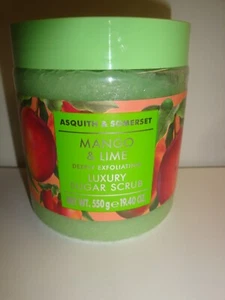 New Asquith & Somerset Body Sugar Scrub 19.4 oz Jar - Mango & Lime - Picture 1 of 1