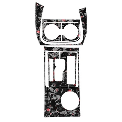 For Toyota Tacoma 2005-15 Red Forged Carbon Fiber Interior Center Console Kits - Изображение 1 из 4