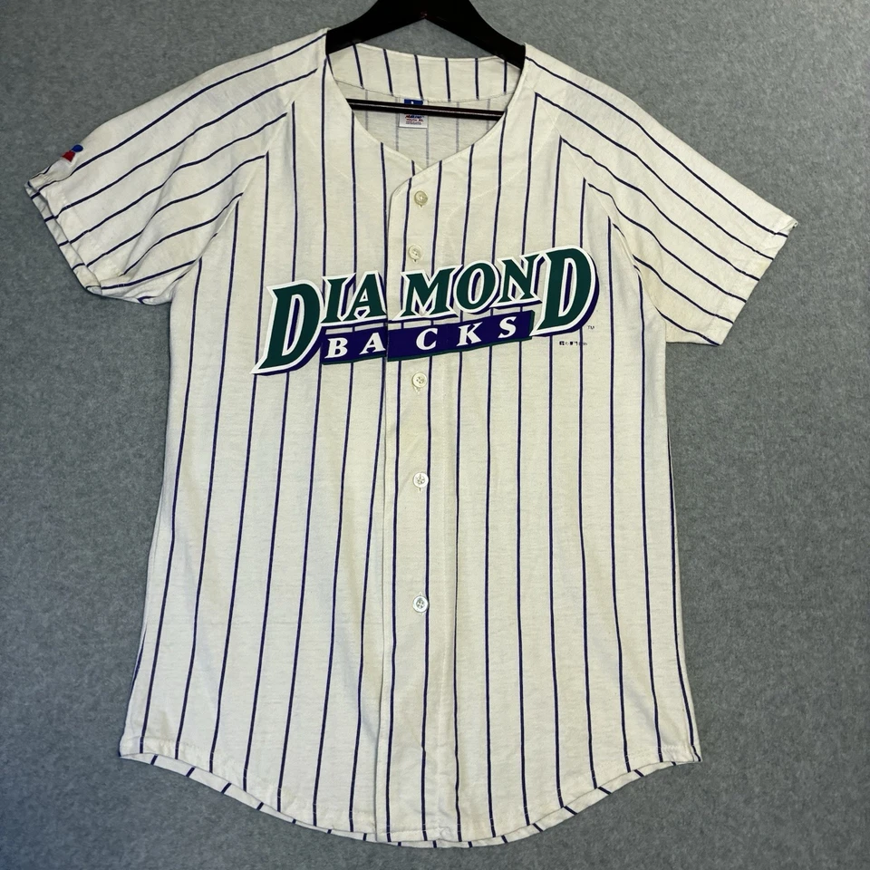 Arizona Diamondbacks Russell Athletic Jersey  USA Made Youth Xl Pin stripe VTG - Image 1 of 4