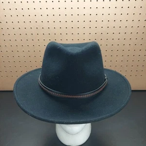 Country Gentleman Outback Cowboyhut schwarz 100 % Wolle USA Größe Large - Bild 1 von 5