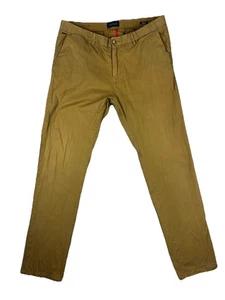 Pantalones chinos Scotch & Soda Stuart para hombre talla 34 W38" tostados calce ajustado negocios - Imagen 1 de 15