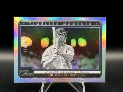 Panini Three and Two Lou Gehrig Timeless Moments 2025 /99 - New York Yankees - Imagem 1 de 2