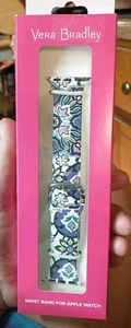 Vera Bradley Floral Apple Watch Band S/M 38-40mm Silicone Wristband New - Zdjęcie 1 z 2