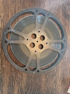 Western? Unknown 16mm BW Metal Reel Scratched “Part Two” Wall Art Relflex - Picture 1 of 5
