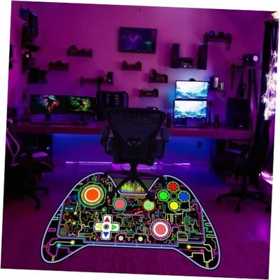 Video Game Shaped Carpet Rug - Gamepad Shaped Area Rug for Boys Bedroom Gaming  - Image 1 of 4