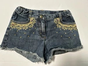 Gymboree Sequin Bling Demin Jean Shorts Girls size 5 Savanah Sunset - Picture 1 of 5
