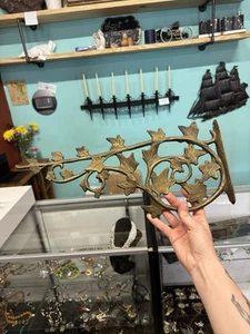 Vintage Metal 17” Ivy Wall Hook/ Plant Hanger - Picture 1 of 10