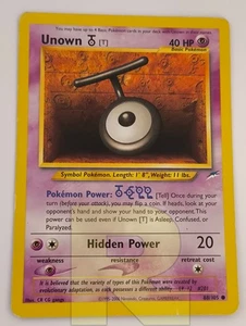 Unown [T] T ® Neo Destiny 88/105 ® Comune ® Pokemon ® Inglese ® Good- - Picture 1 of 3