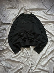 Rick Owens Drkshdw x Champion Sweatshirt Black Size L - Picture 1 of 12
