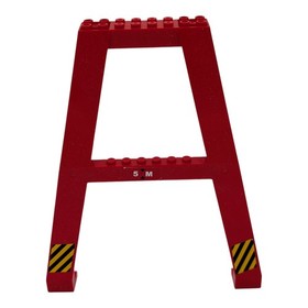 LEGO red crane support 2635pb06 port structure city set 7994