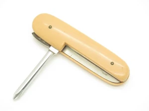 Vintage Seizo Imai Seki Japan 3,75" hellbraun Edelstahl Schraubendreher klappbares Taschenwerkzeug - Bild 1 von 7