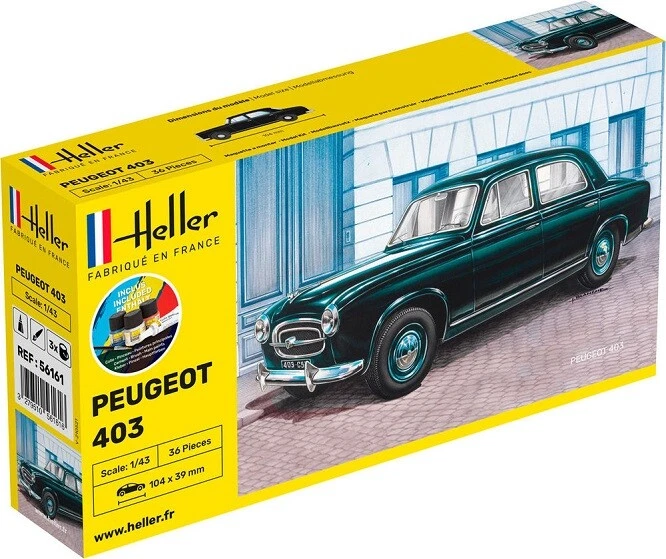 Heller 56161 - 1:43 Starter Kit Peugeot 403 - Nuovo - Immagine 1 di 1