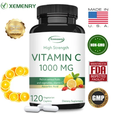 High Strength Vitamin C (Ascorbic Acid) 1000mg -Collagen Production,Antioxidants - Image 1 of 4