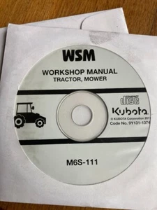 CD de taller Kubota M6S-111 - Imagen 1 de 1
