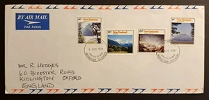 New Zealand Stamps 1973 Mountain Scenery First Day Cover Airmail to UK (w) - Picture 1 of 3