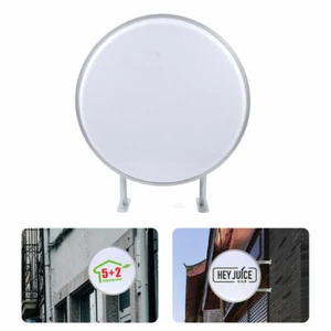 Letrero de caja de luz redonda LED de doble cara para exteriores de 24" para proyectar luz - Imagen 1 de 11