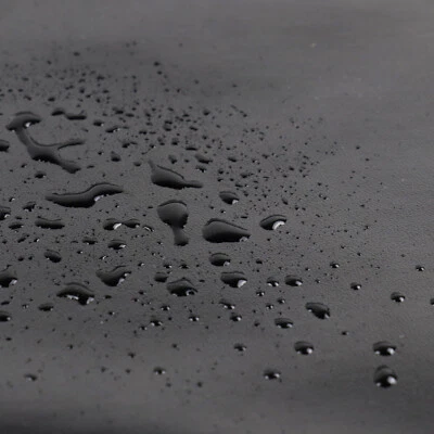 Tela de tapicería de cuero PU negro impermeable exterior marino asiento de barco reemplazo Foto 1 de 4