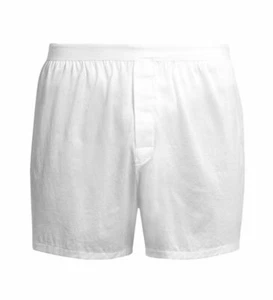 Derek Rose Men's Lewis Double Mercerized Cotton Boxer Shorts White - Picture 1 of 1