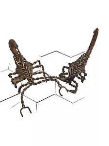 Set Skorpion, Volkskunst, Wickeldraht, wirklich gepflegtes Gesprächsstück Kupfer - Bild 1 von 3