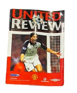 MANCHESTER UNITED V FULHAM - PREMIER LEAGUE - 19/8/2001 - Picture 1 of 1