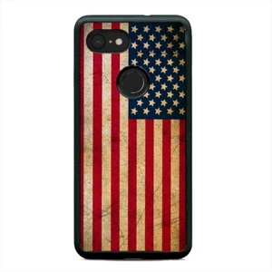 America Distressed USA Flag Star & Stripes Case Cover For Google Pixel 3 3XL 2XL - Picture 1 of 5