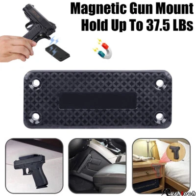 Gun Magnet Mount Magnetic Holder Holster Concealed Pistol for Car Bed Under Desk - Image 1 of 4