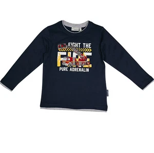 Salt Pepper 05111139 Langarmshirt Shirt Feuerwehr Feuerwehrauto Laster blau - Bild 1 von 1
