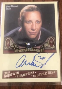 Abby Wambach autograph - 2011 Upper Deck - Goodwin Champions - Auto - #A-AW - Picture 1 of 2
