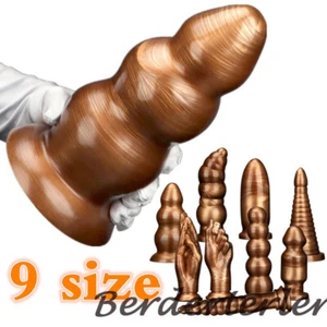 Metal Cages Huge Anal Dildo Anal Plug ButtPlug Suction Cup Anal Dilators Sex Toy - Picture 1 of 34