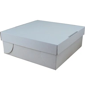 25 St. Tortenkartons für Torten und Kuchen | 2-teilig | weiß | 320×320×120mm - Bild 1 von 1