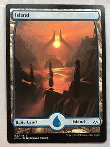 MTG Hour of Devastation Island (186) - Full Art NM/M - Photo 1 sur 1