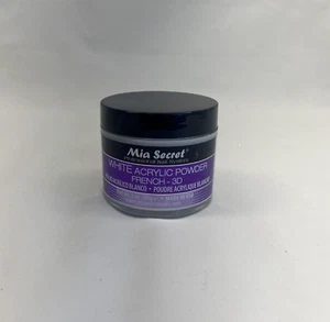 Mia Secret Professional Nail System White Acrylic Powder French 3D New 2 oz USA - Picture 1 of 11