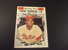 1961 TOPPS BASEBALL HIGH SERIES CARD #569 FRANK HERRERA PHILLIES ALL-STAR EX-MT