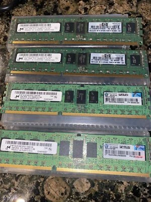Micron 8GB (4x2GB) 2Rx8 RAM PC3-10600R DDR3-1333 Server MT18JSF25672PDZ-1G4GHE - Image 1 of 2