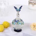Vintage Butterfly Perfume Bottle Empty Frosted Crystal Refillable Decor Gift