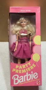 1992 3+ Party Premiere Mattel - edición especial fiesta pizzazz rubia sin precio base precio base - Imagen 1 de 6