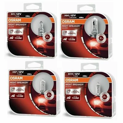 Original Osram Night Breaker Lampen H1 H4 H7 H11 Duo Box Halogen Scheinwerfer  - Bild 1 von 2