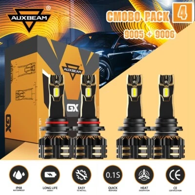 Faros LED bombillas luces altas/bajas 6500K para Honda Civic sedán 4 puertas 2004-2015 Foto 1 de 4